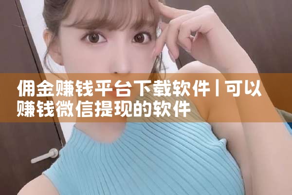 佣金赚钱平台下载软件