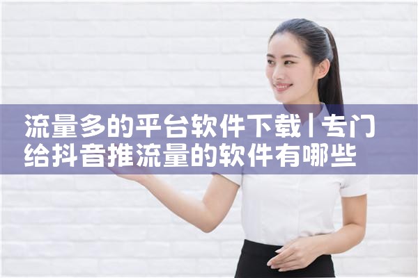 流量多的平台软件下载