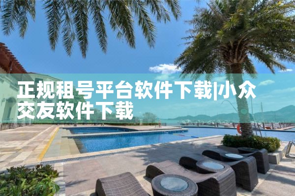 正规租号平台软件下载